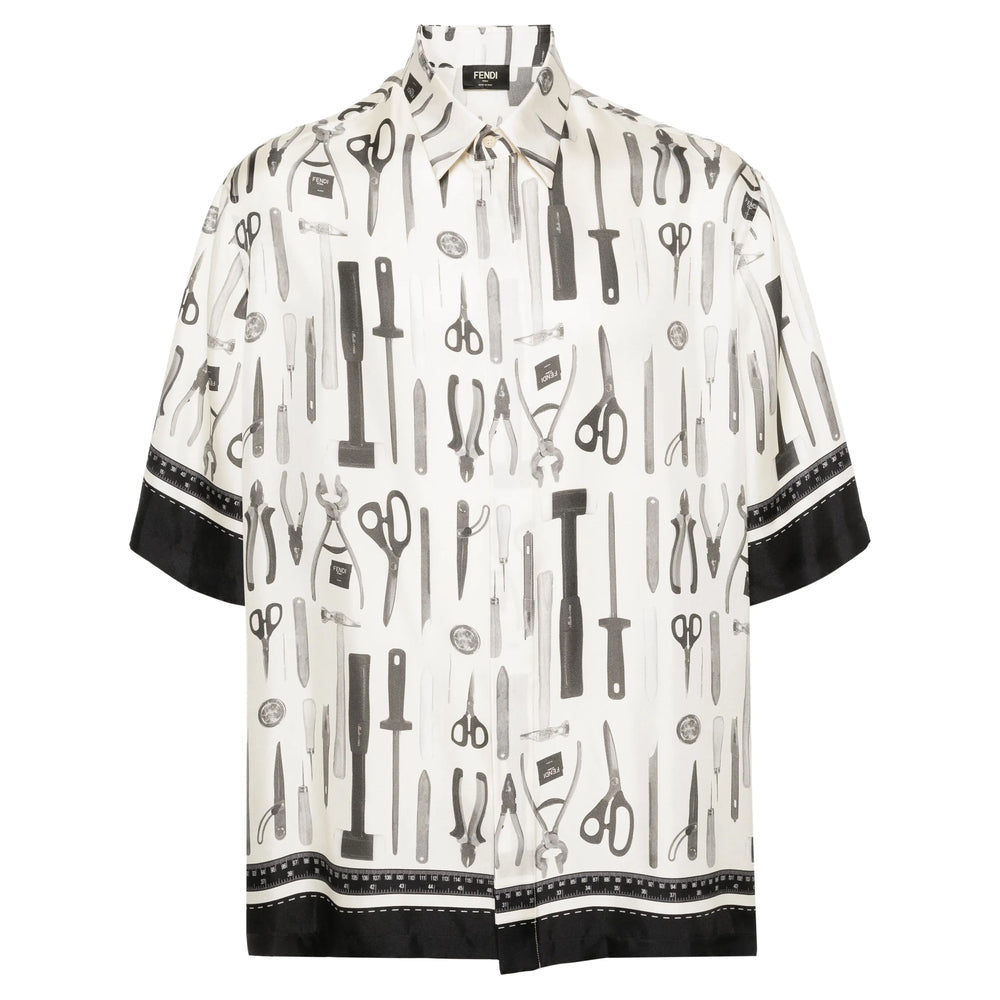 Fendi Neutrals Shirts Men