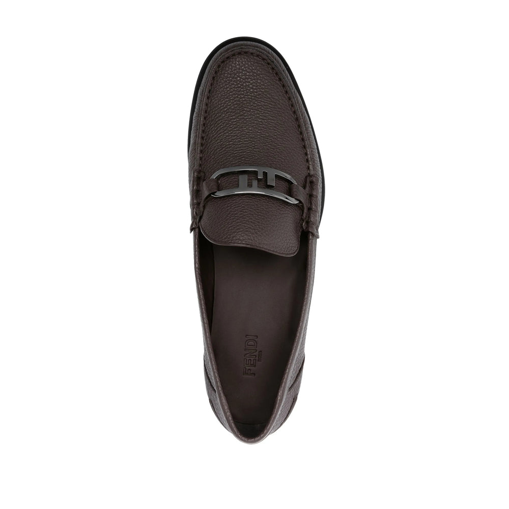 Fendi Brown Loafers Men