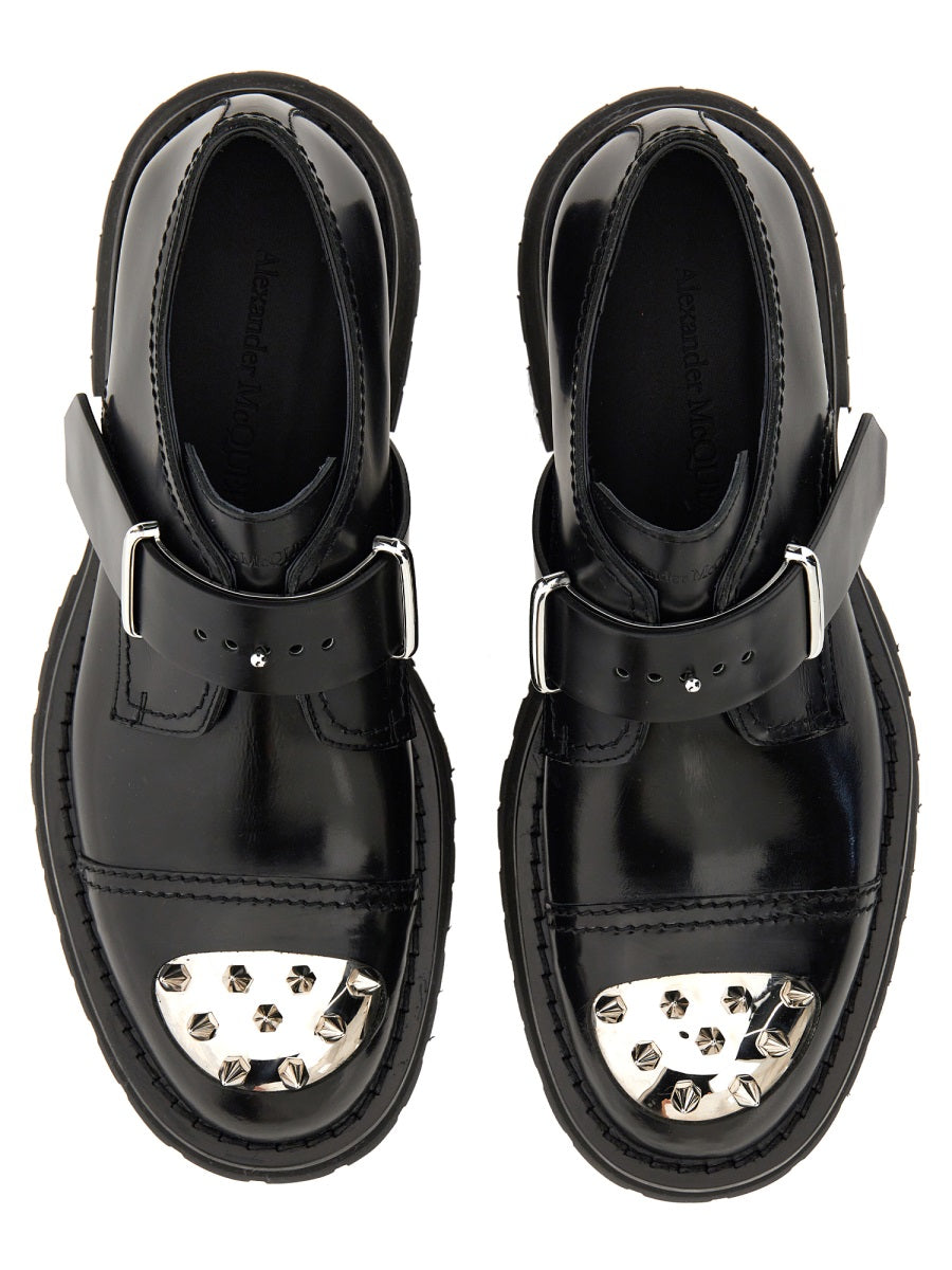 Alexander Mcqueen Men Studded Derby Loafer