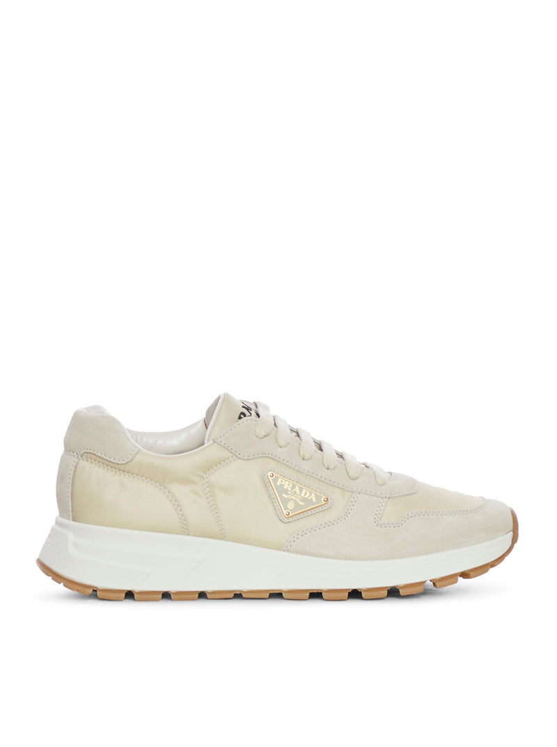 Prada Men Prax 01 Sneakers In Re-Nylon And Suede