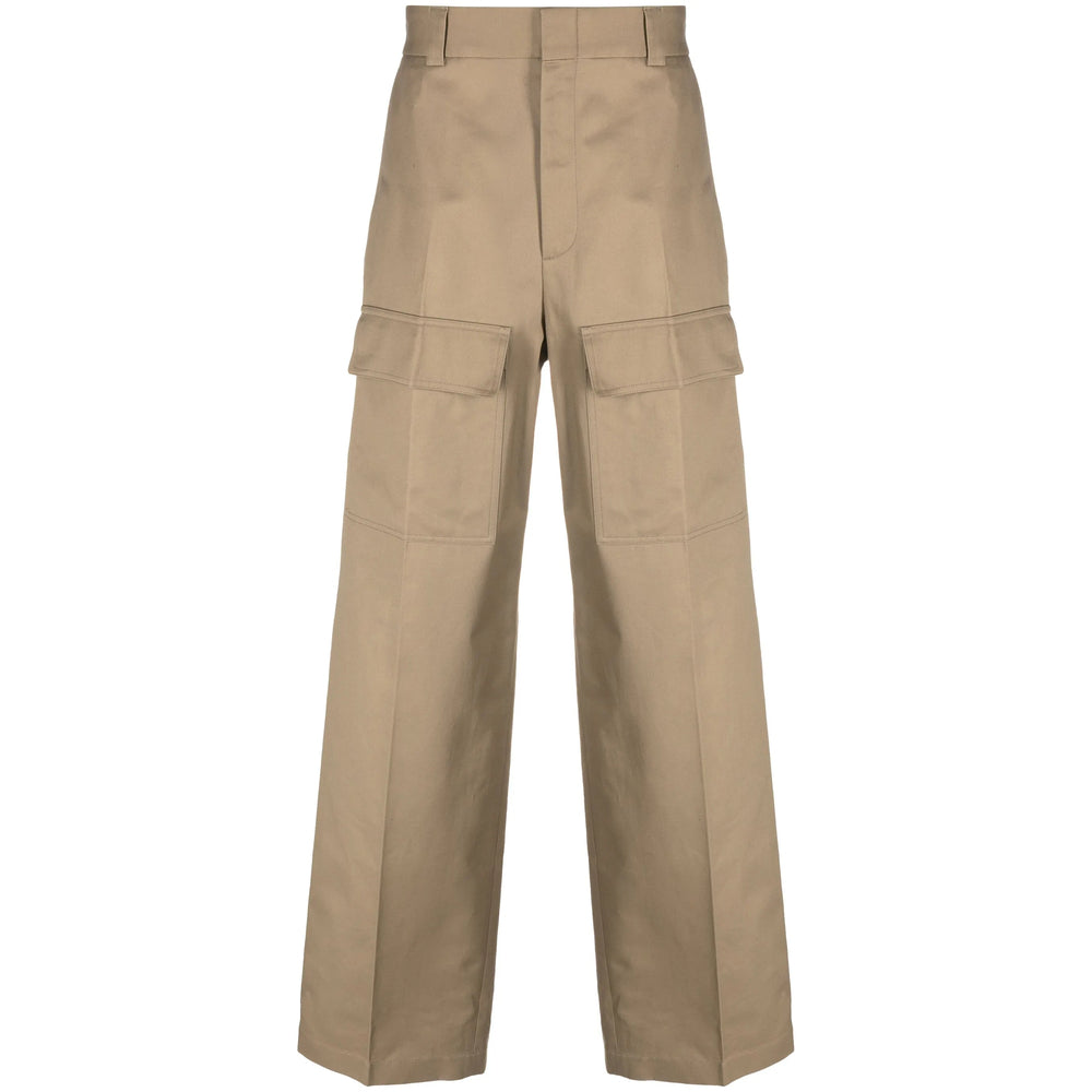 Gucci Neutrals Trousers - Wide-Leg Trousers Men