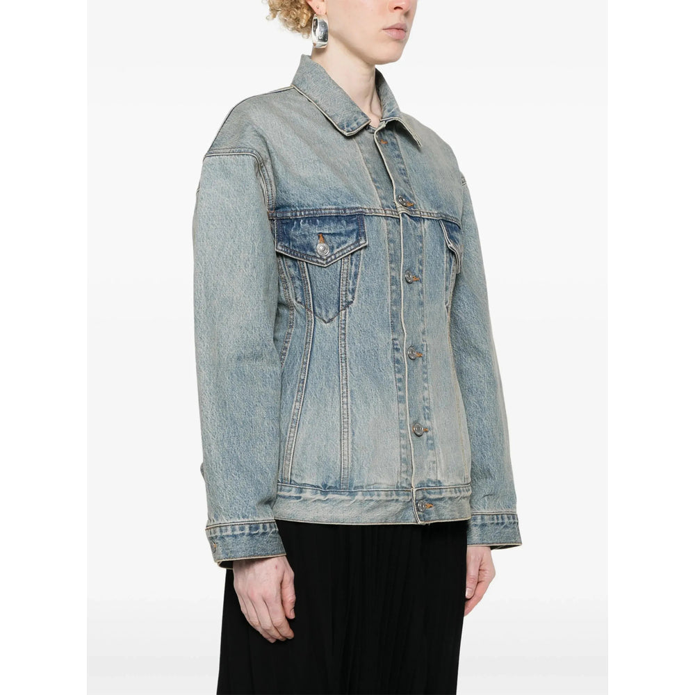 Balenciaga Blue Jackets - Denim Jackets Women