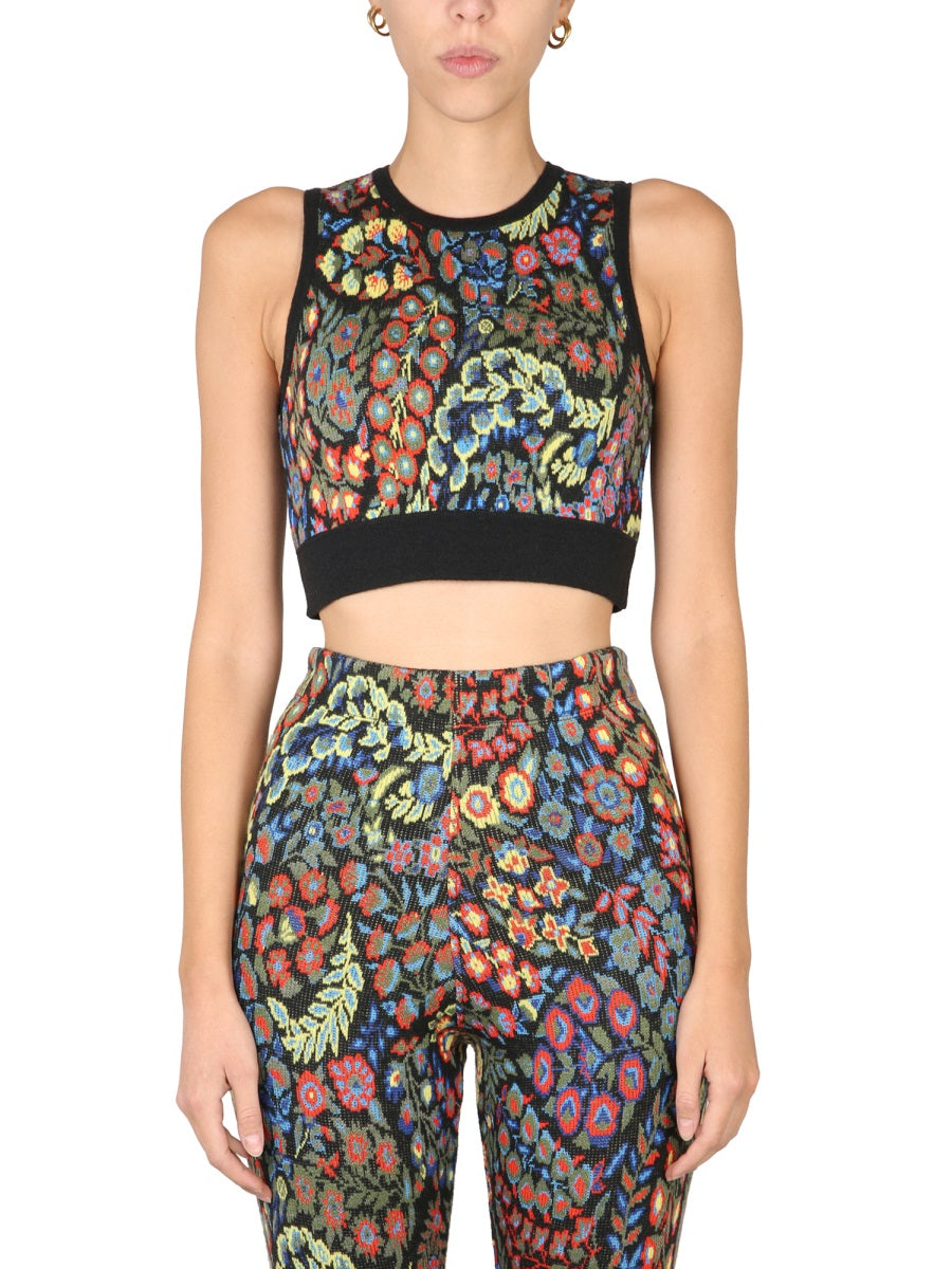Etro Women Jacquard Wool Blend Top And Leggings
