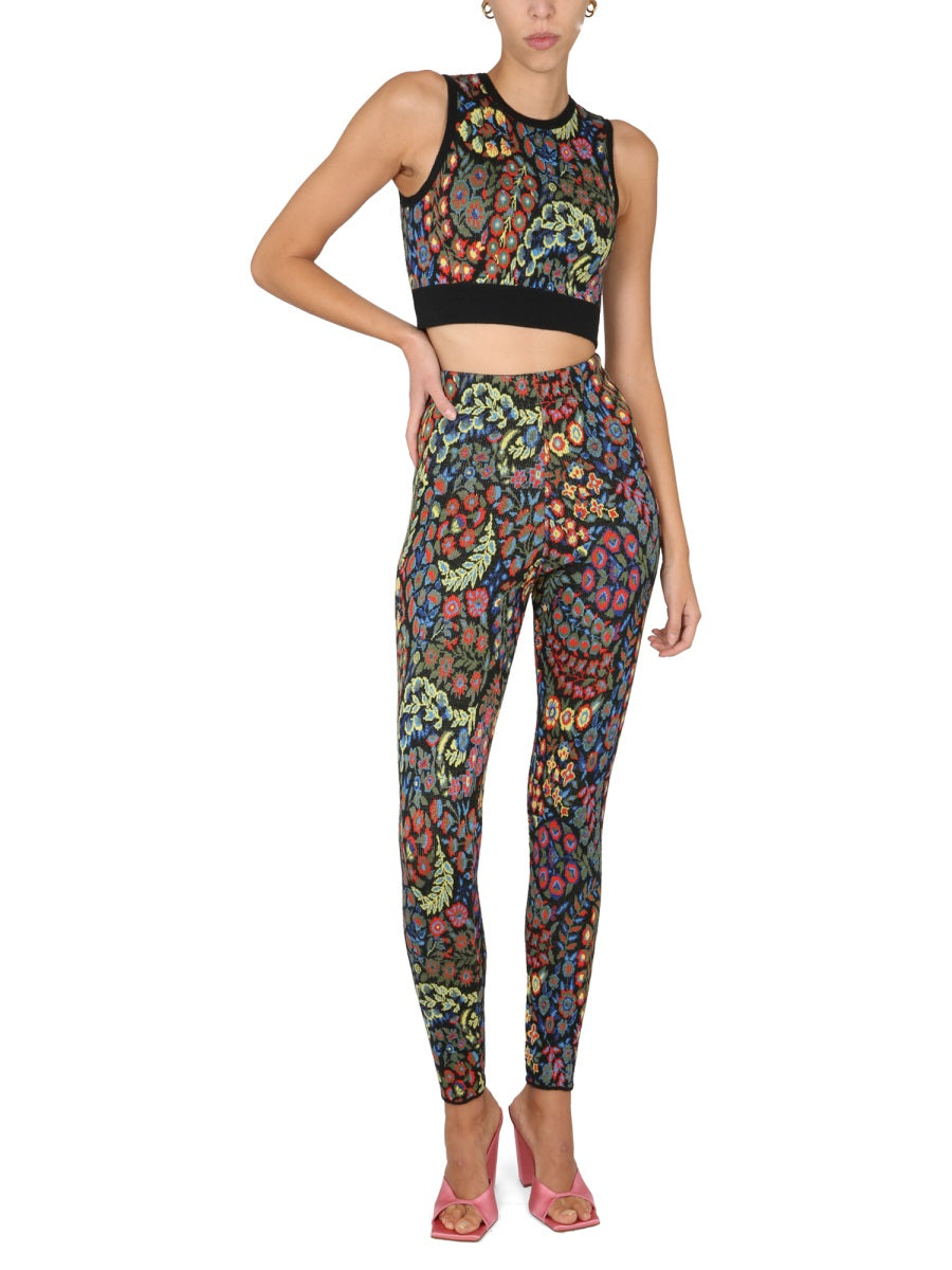 Etro Women Jacquard Wool Blend Top And Leggings