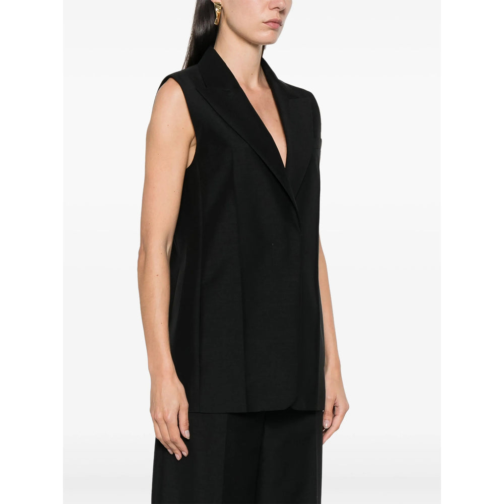 Fendi Black Jackets - Waistcoat & Gilets Women