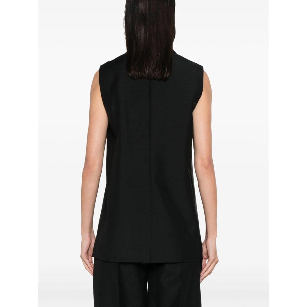 Fendi Black Jackets - Waistcoat & Gilets Women