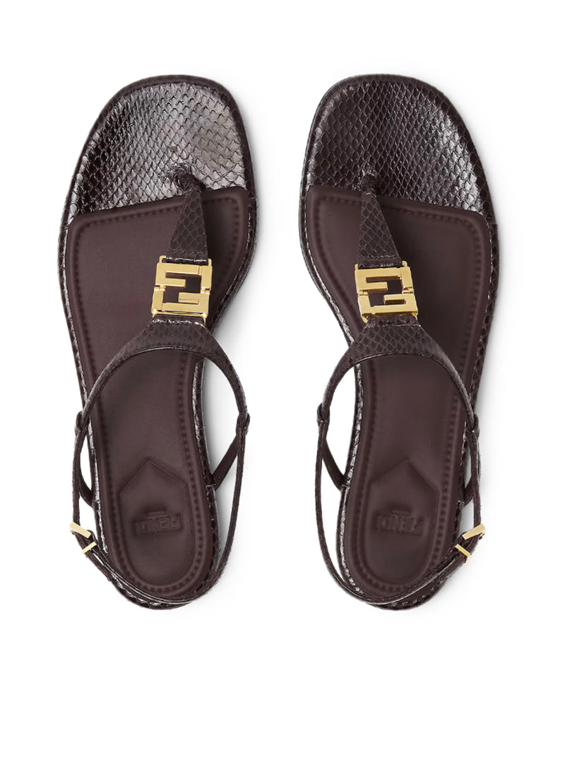 Fendi Women Ffold Flip Flops