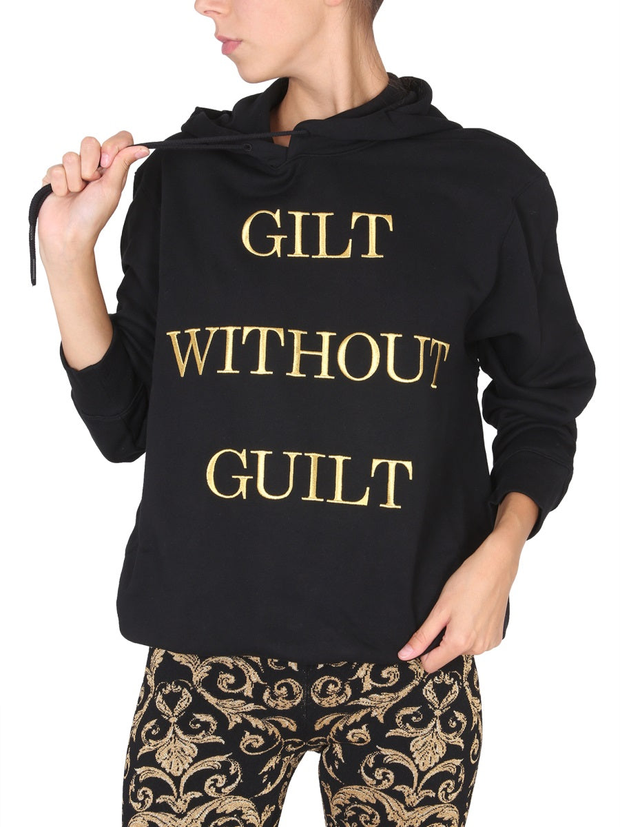 Moschino Women "Gilt Without Guilt" Sweatshirt