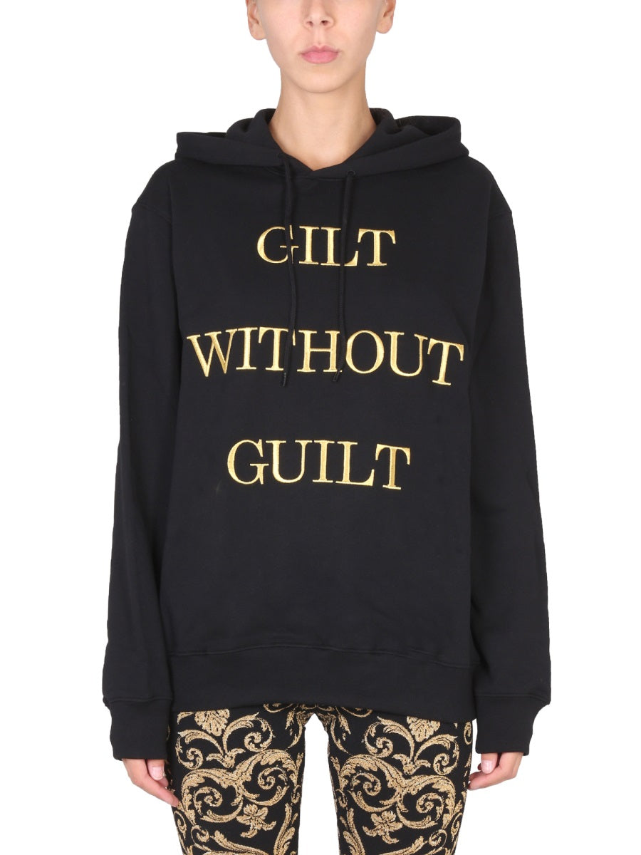 Moschino Women "Gilt Without Guilt" Sweatshirt