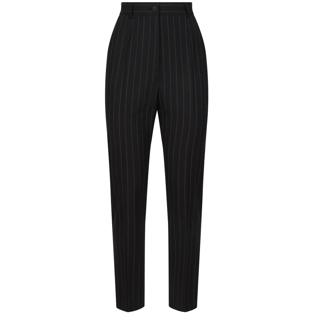 Dolce & Gabbana Black Trousers - Slim-Fit Trousers Women