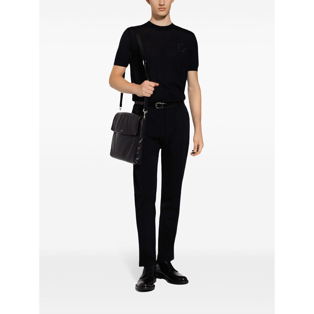 Dolce & Gabbana Black Messenger Bags Men