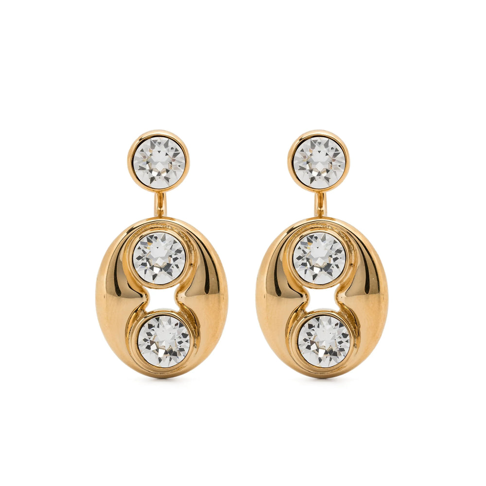 Amina Muaddi Gold Earrings Women