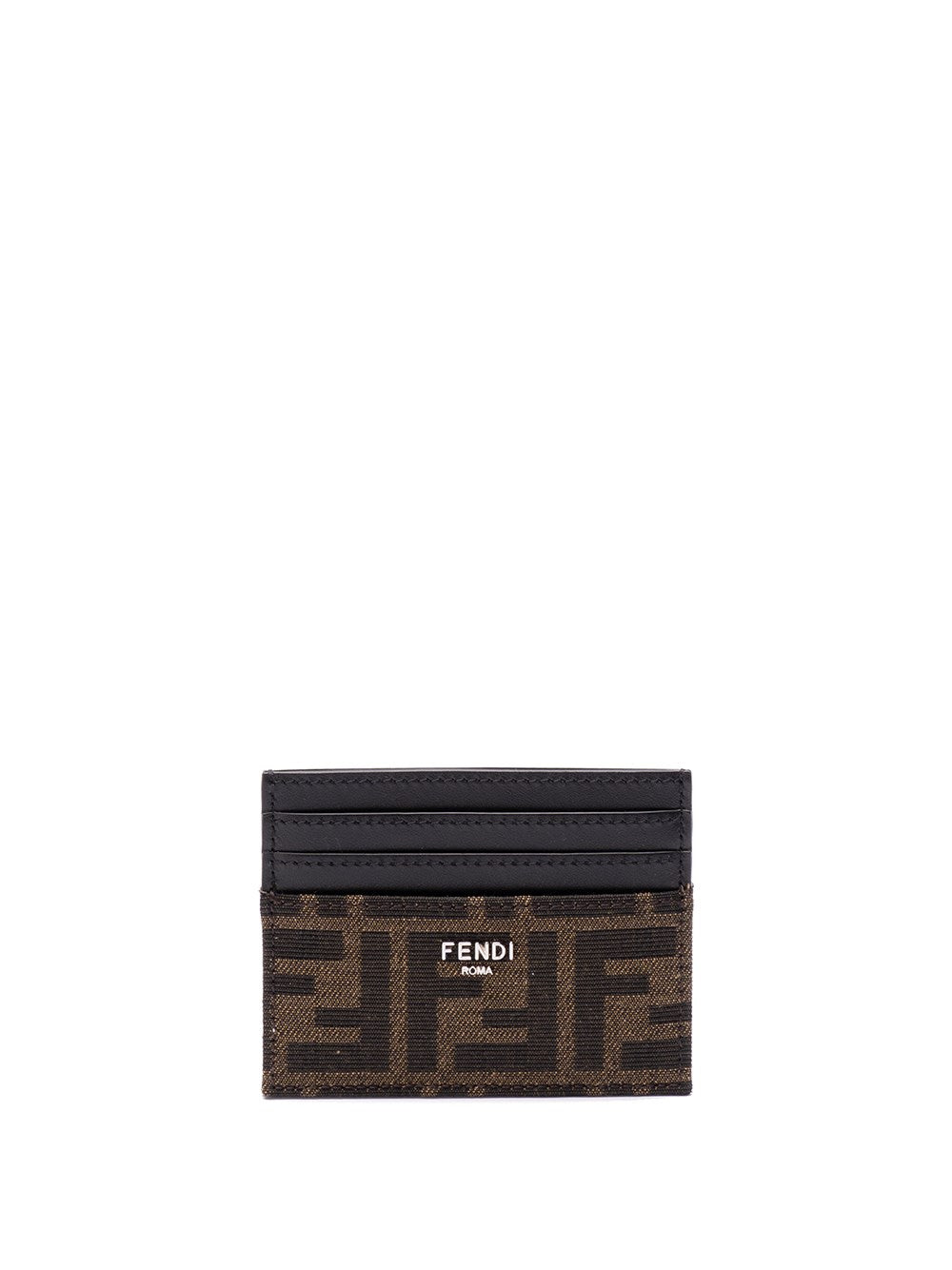 Fendi Men `Ff` Jacquard Card Holder