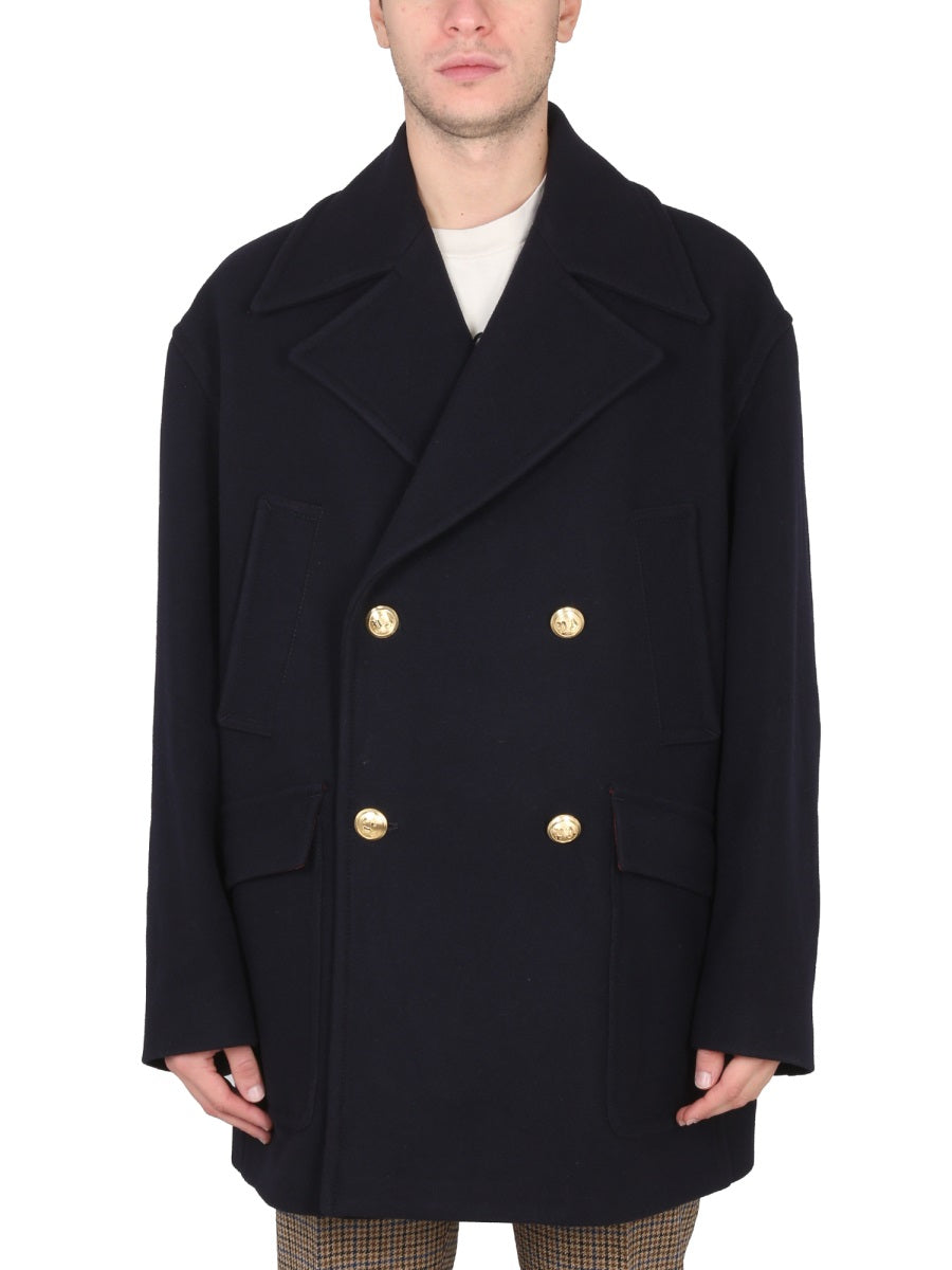 Palm Angels Men Double-Breasted Coat
