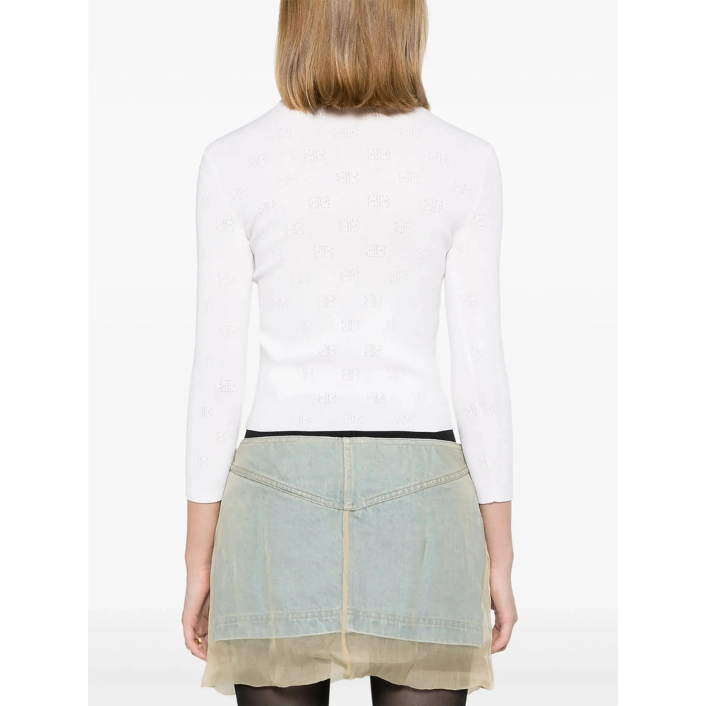 Balenciaga White Knitwear - Jumpers Women