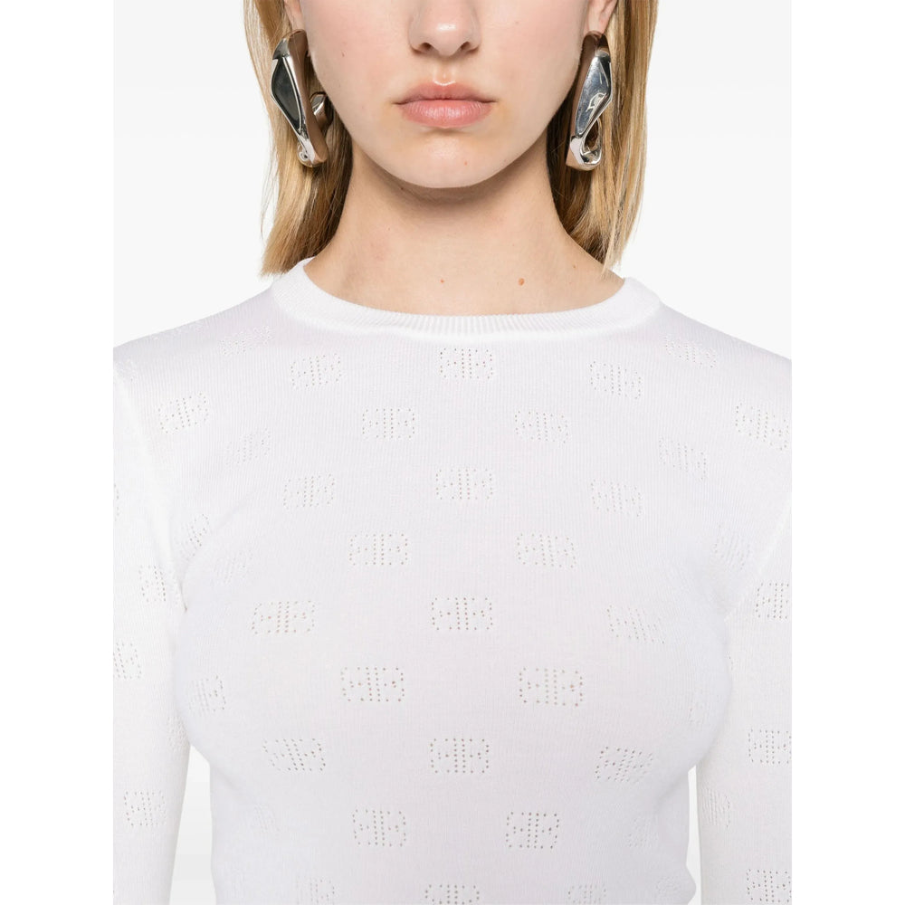 Balenciaga White Knitwear - Jumpers Women