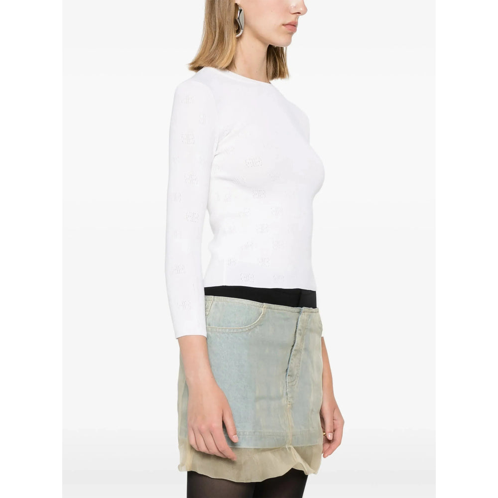 Balenciaga White Knitwear - Jumpers Women