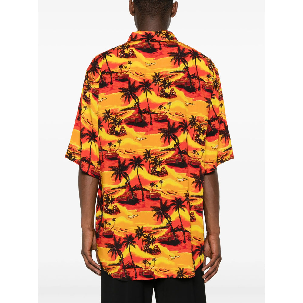 Balenciaga Orange Shirts Men