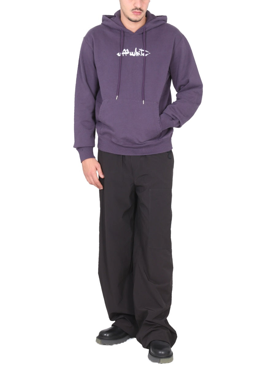 Off-White Men Wide Leg Pants