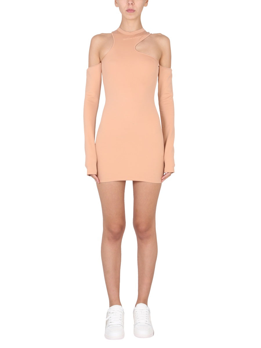 Off-White Women Asymmetric Mini Dress