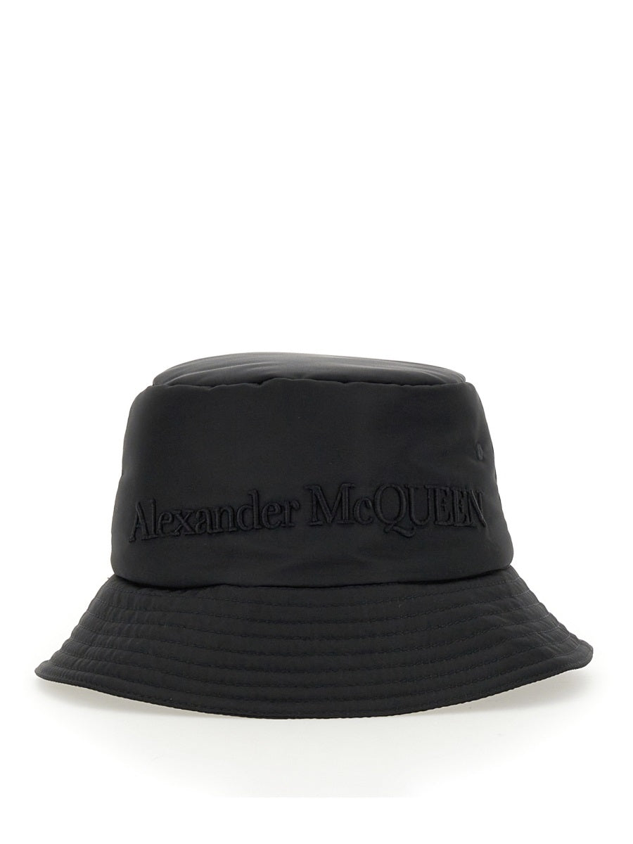 Alexander Mcqueen Women Bucket Hat With Logo
