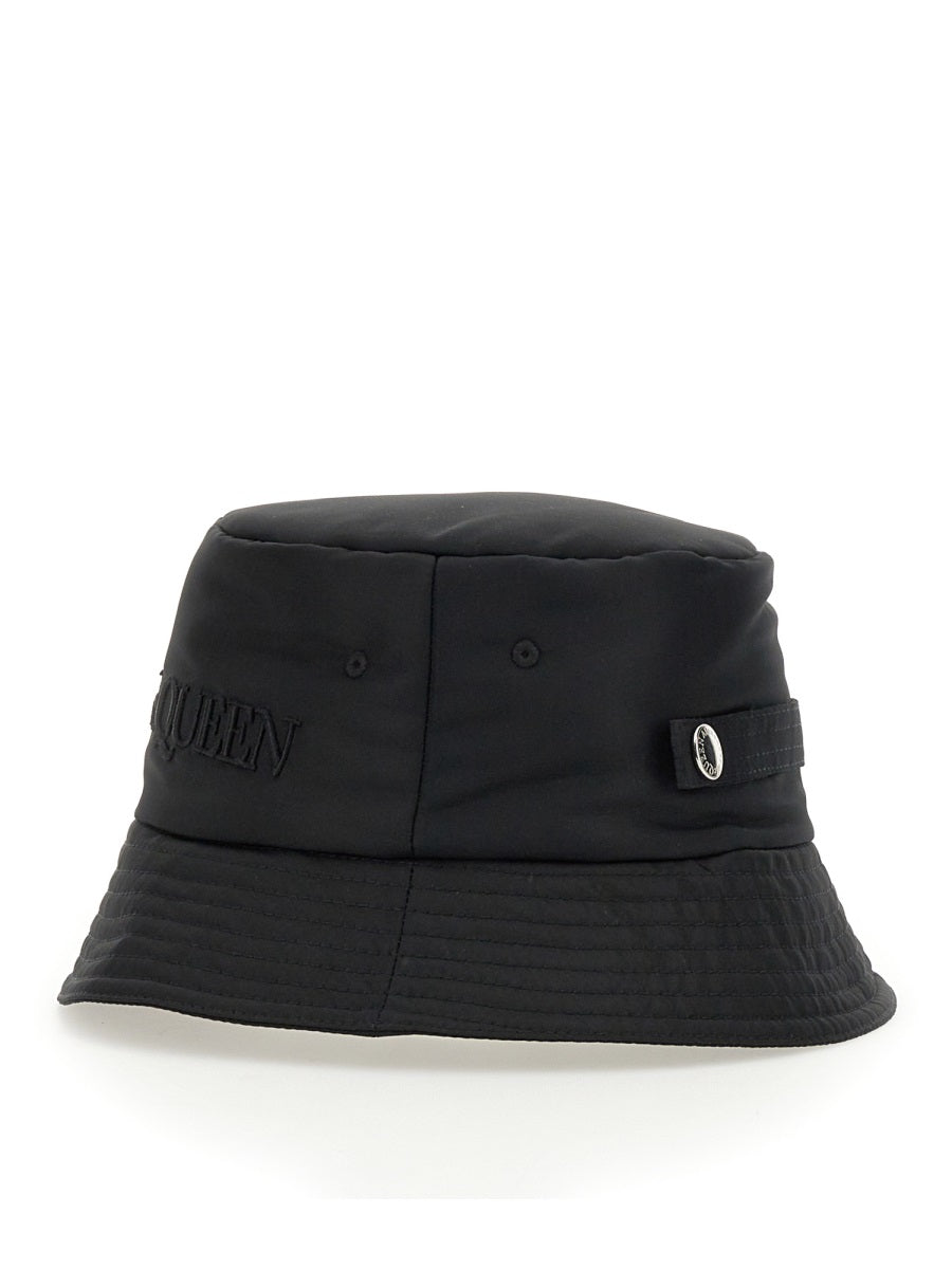 Alexander Mcqueen Women Bucket Hat With Logo
