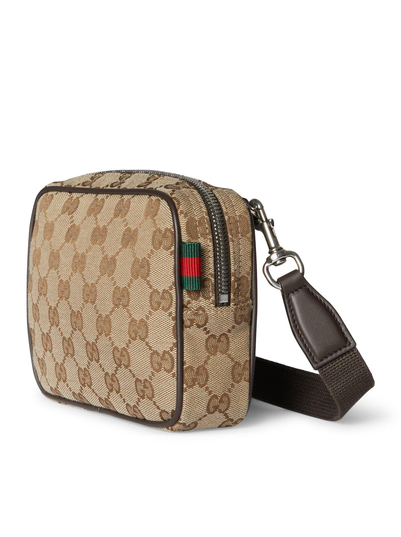 Gucci Men Mini Gg Canvas Bag