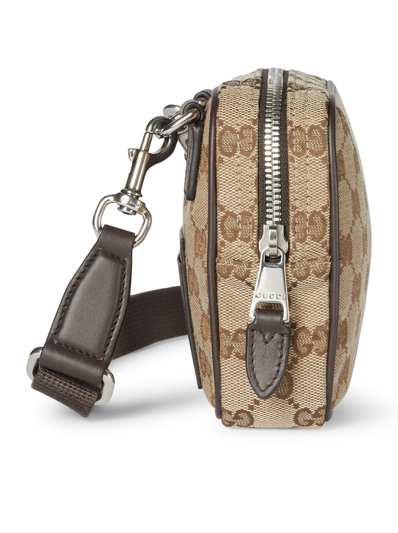 Gucci Men Mini Gg Canvas Bag