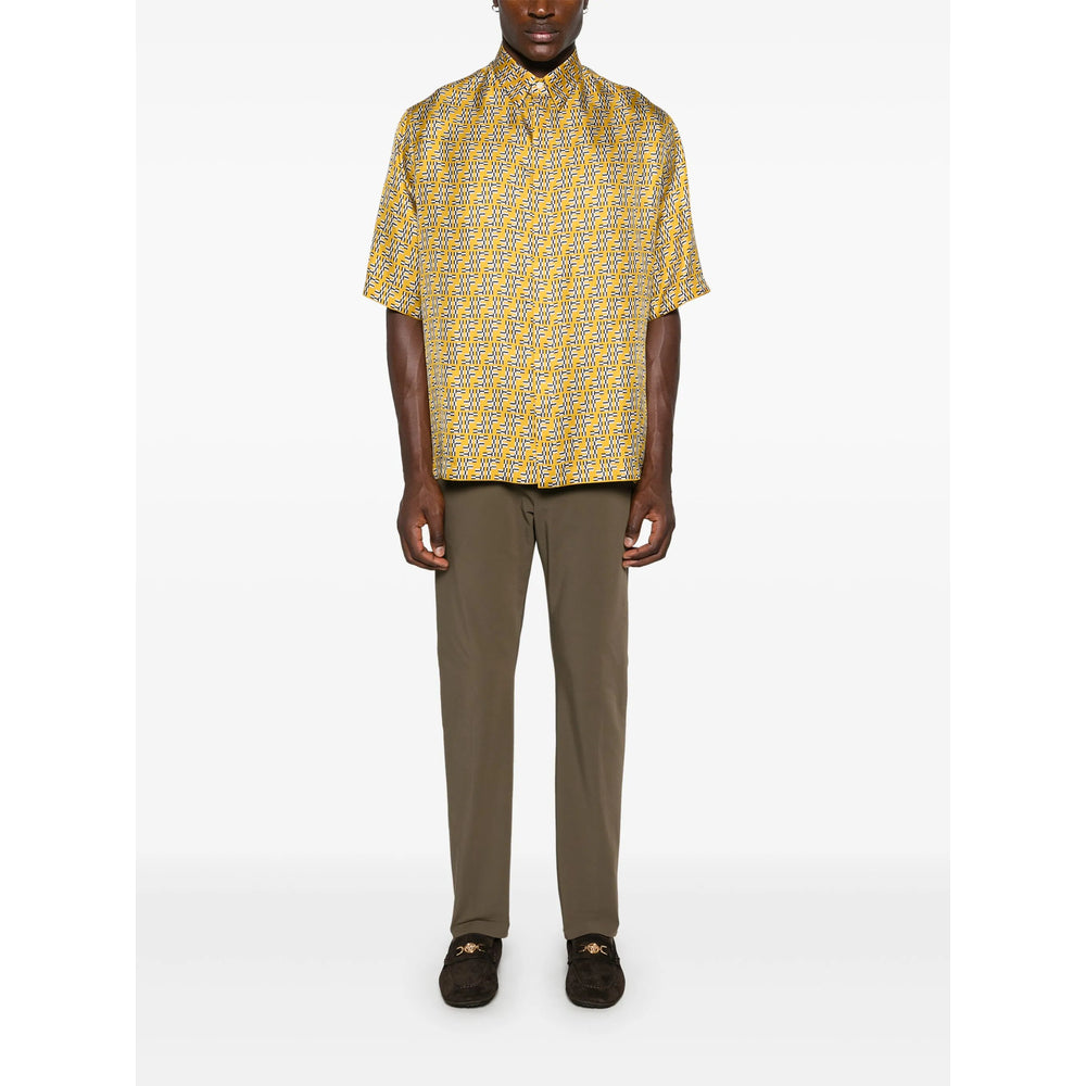 Fendi Yellow Shirts Men
