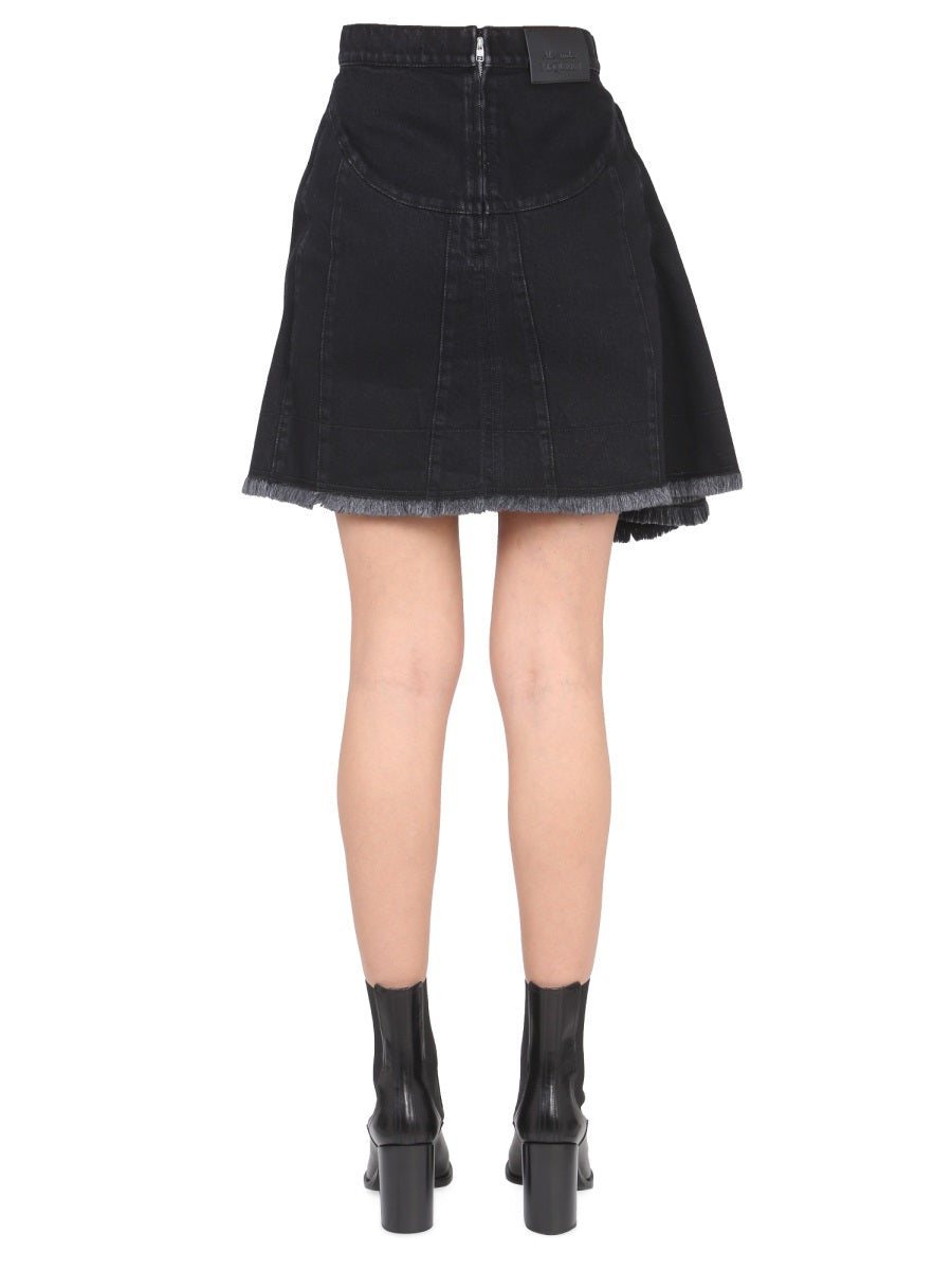 Alexander Mcqueen Women Asymmetrical Mini Skirt