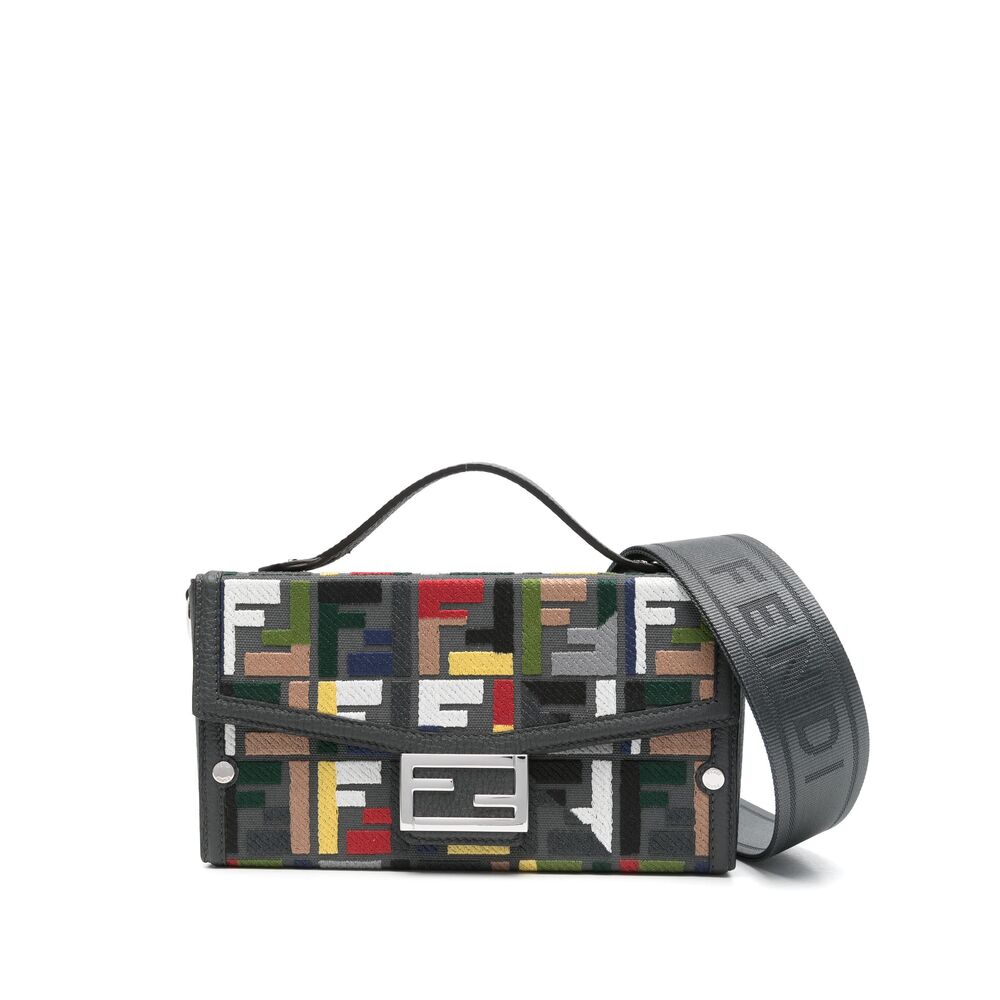 Fendi Grey Tote Bags Men