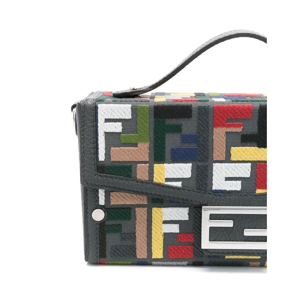 Fendi Grey Tote Bags Men