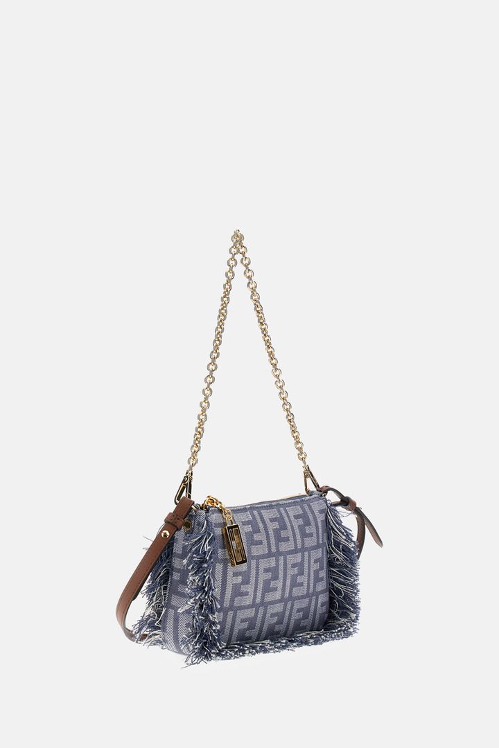 Fendi Women Baguette Pouch Fabric Ff