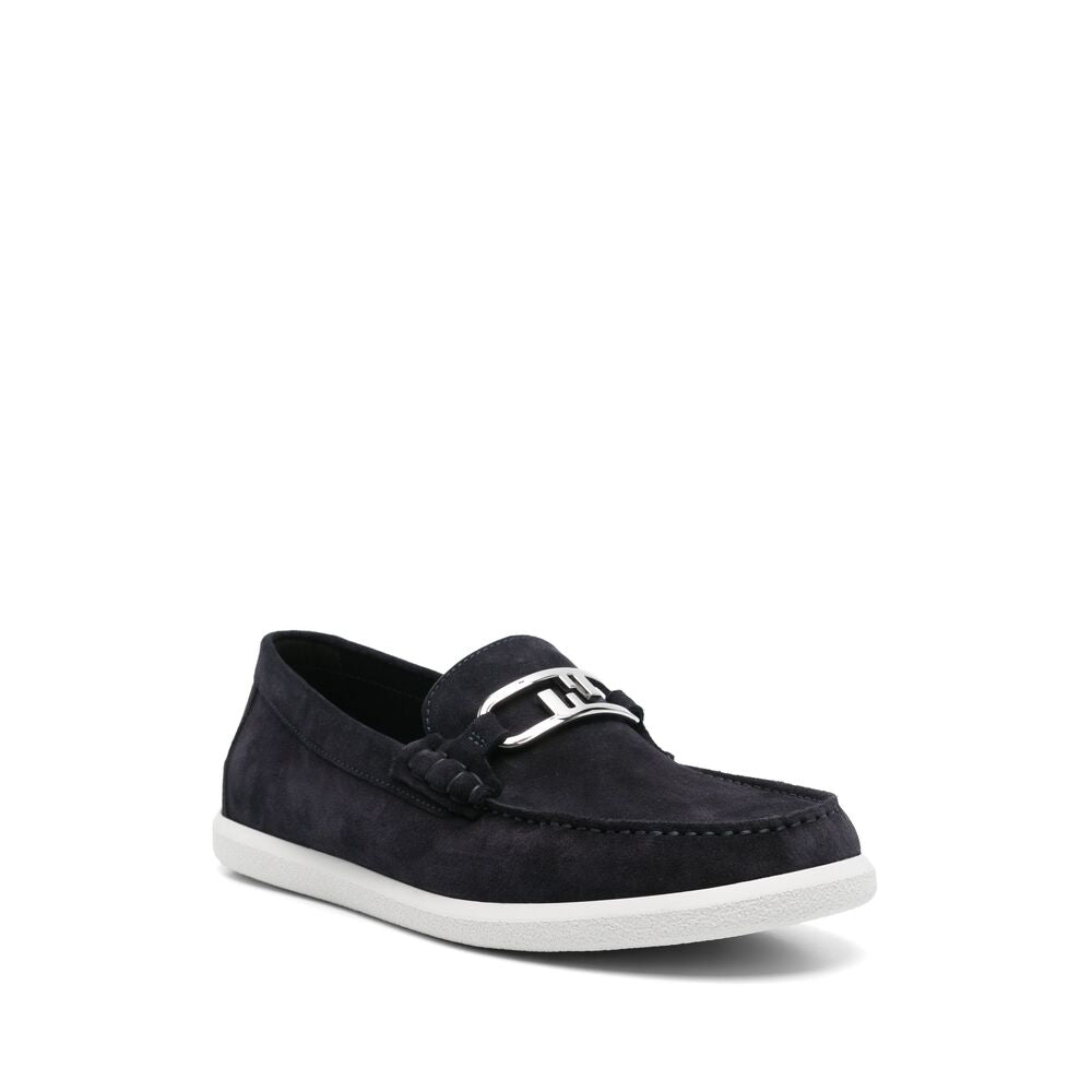 Fendi Blue Loafers Men