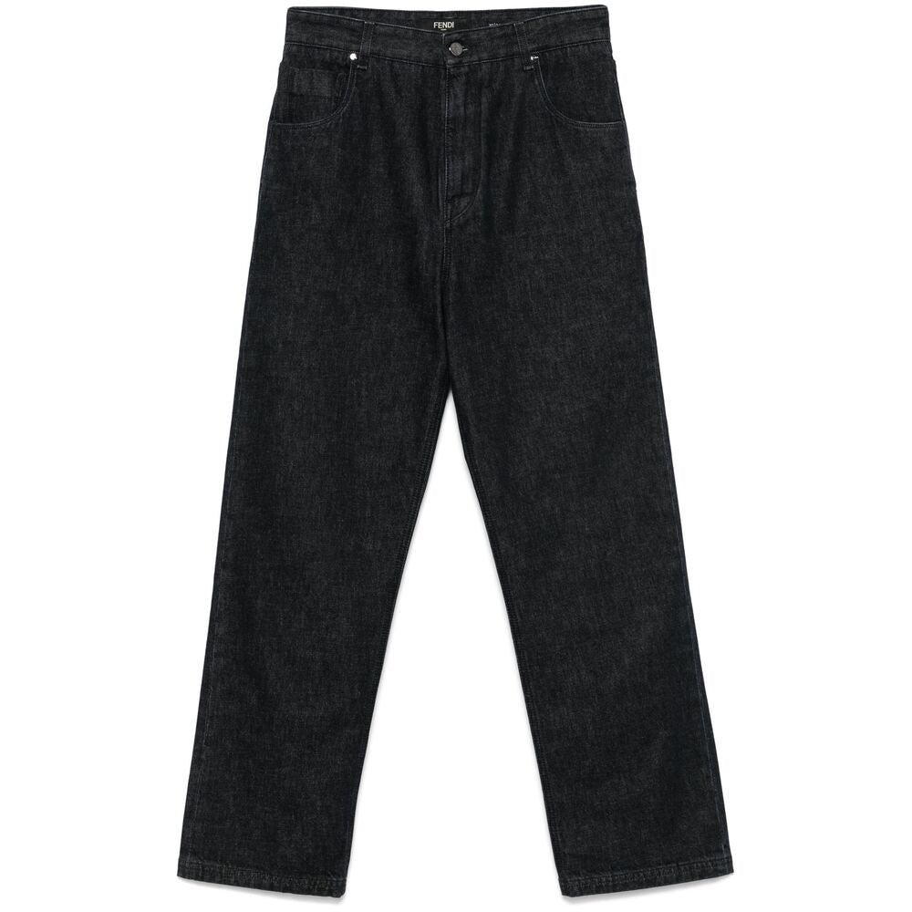 Fendi Black Denim - Regular & Straight-Leg Jeans Men