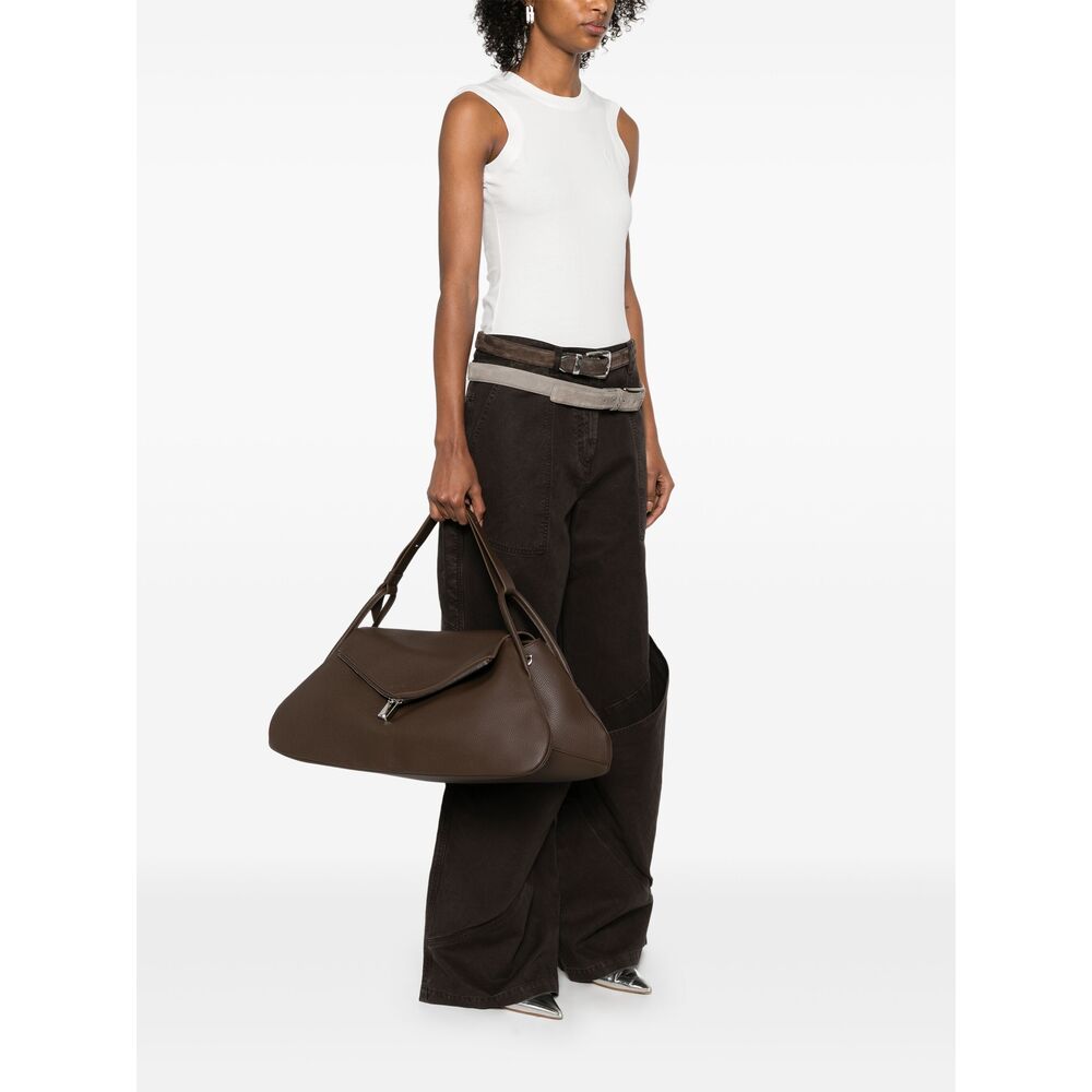 Amina Muaddi Brown Tote Bags Women