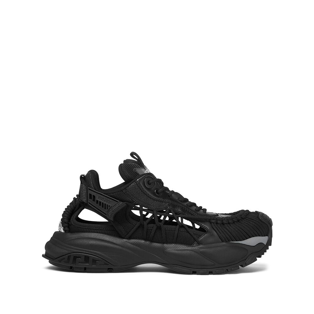Versace Black Trainers - Low-Tops Men