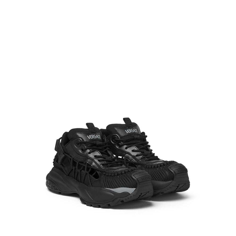 Versace Black Trainers - Low-Tops Men