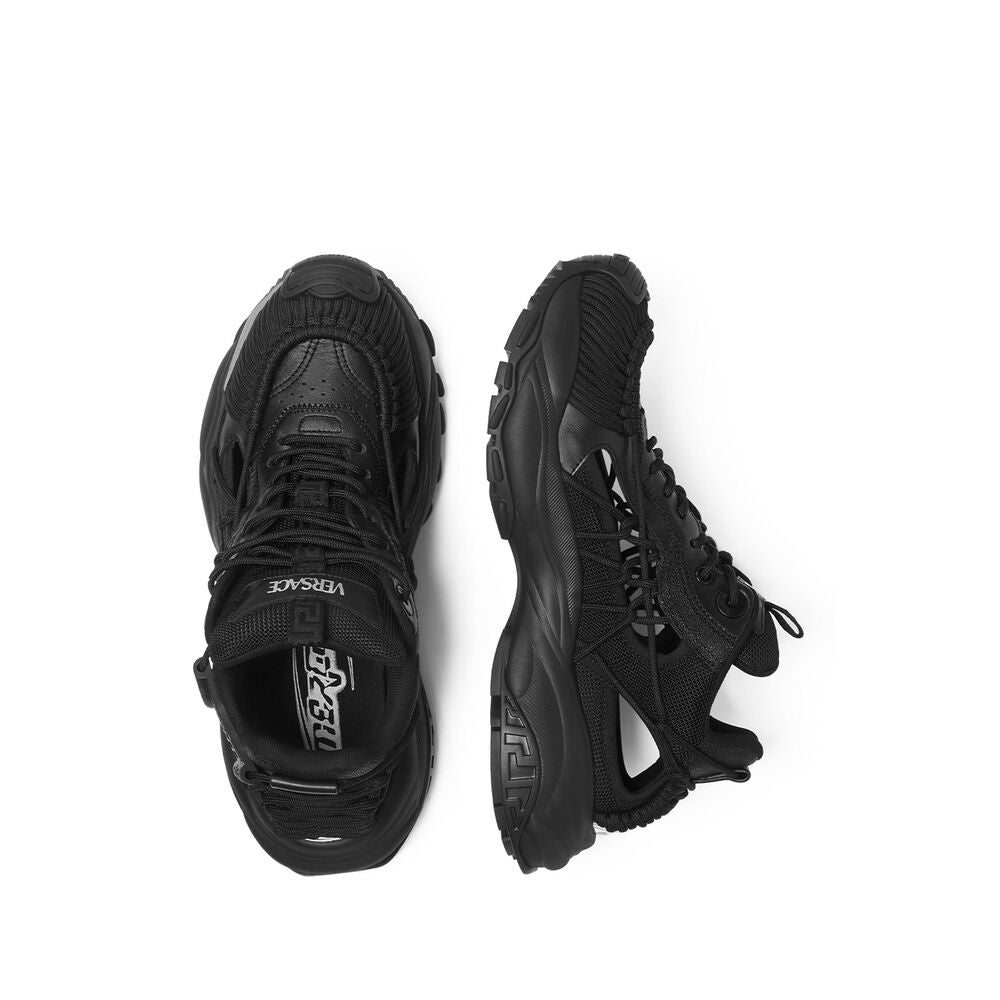 Versace Black Trainers - Low-Tops Men