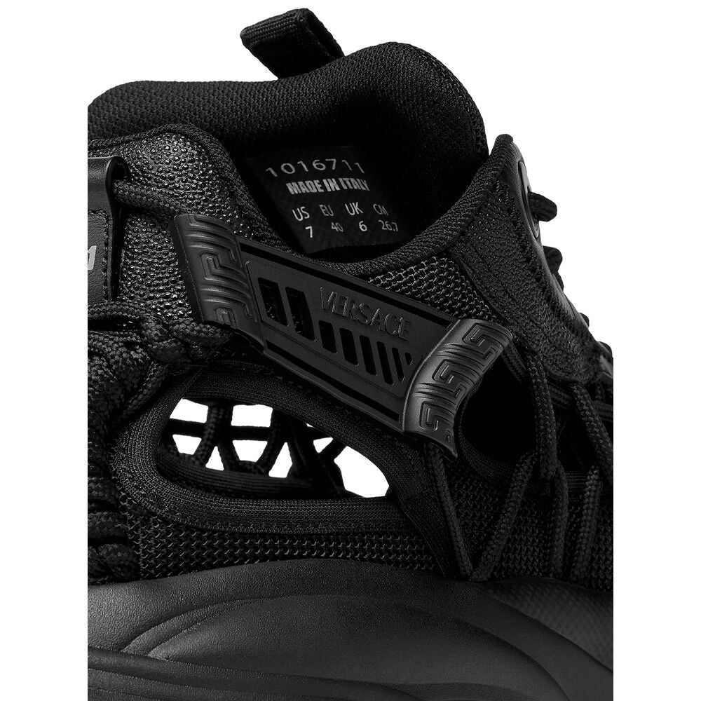 Versace Black Trainers - Low-Tops Men