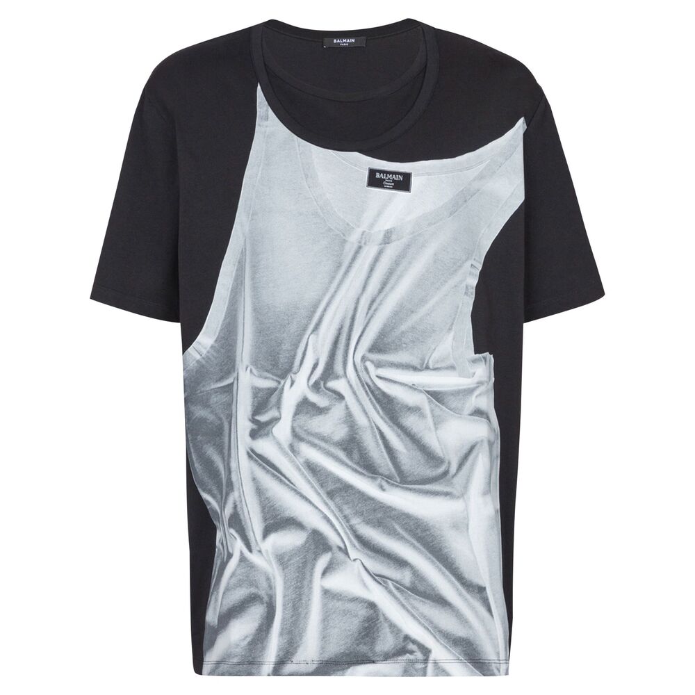 Balmain Black T-Shirts & Vests - T-Shirts Men