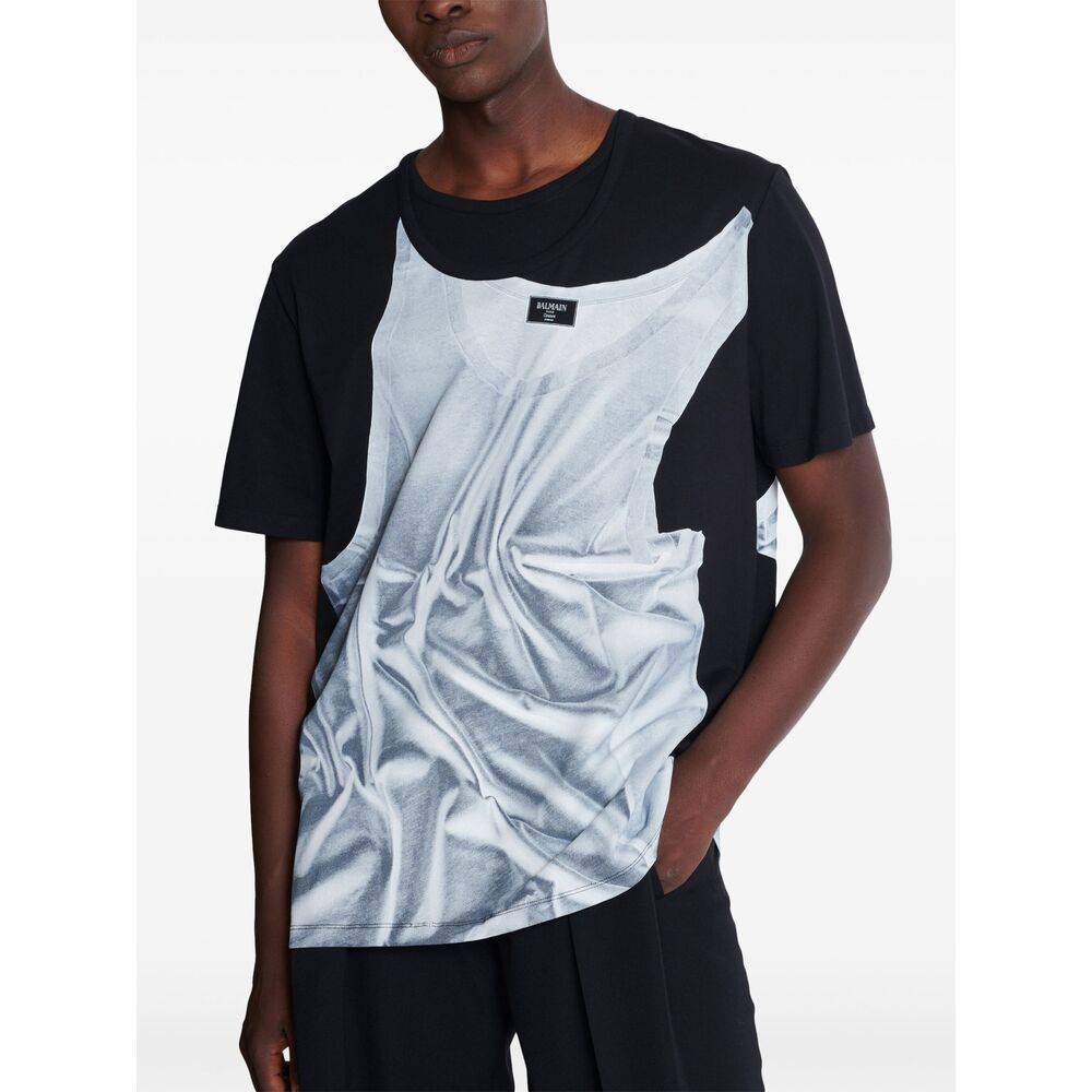 Balmain Black T-Shirts & Vests - T-Shirts Men