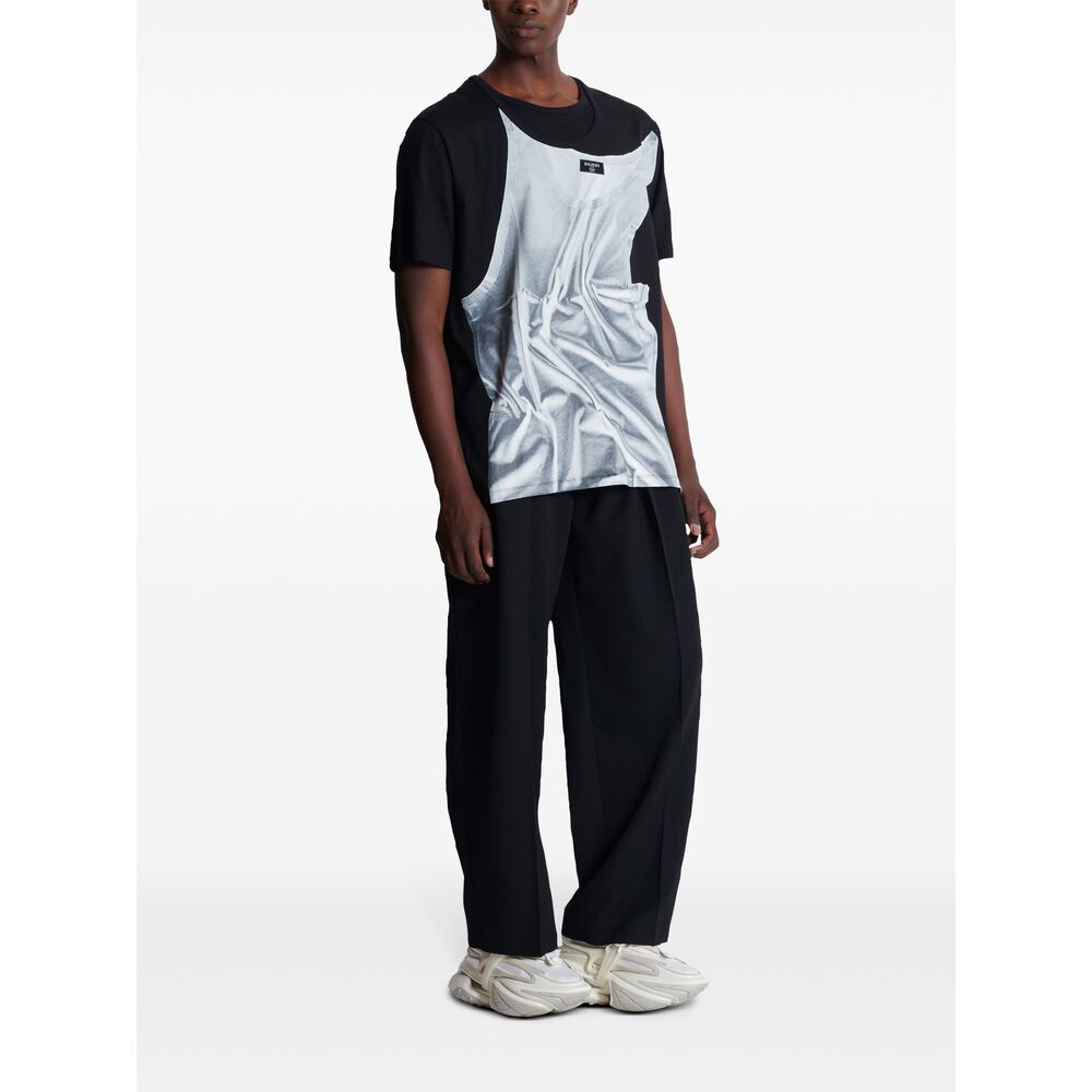 Balmain Black T-Shirts & Vests - T-Shirts Men