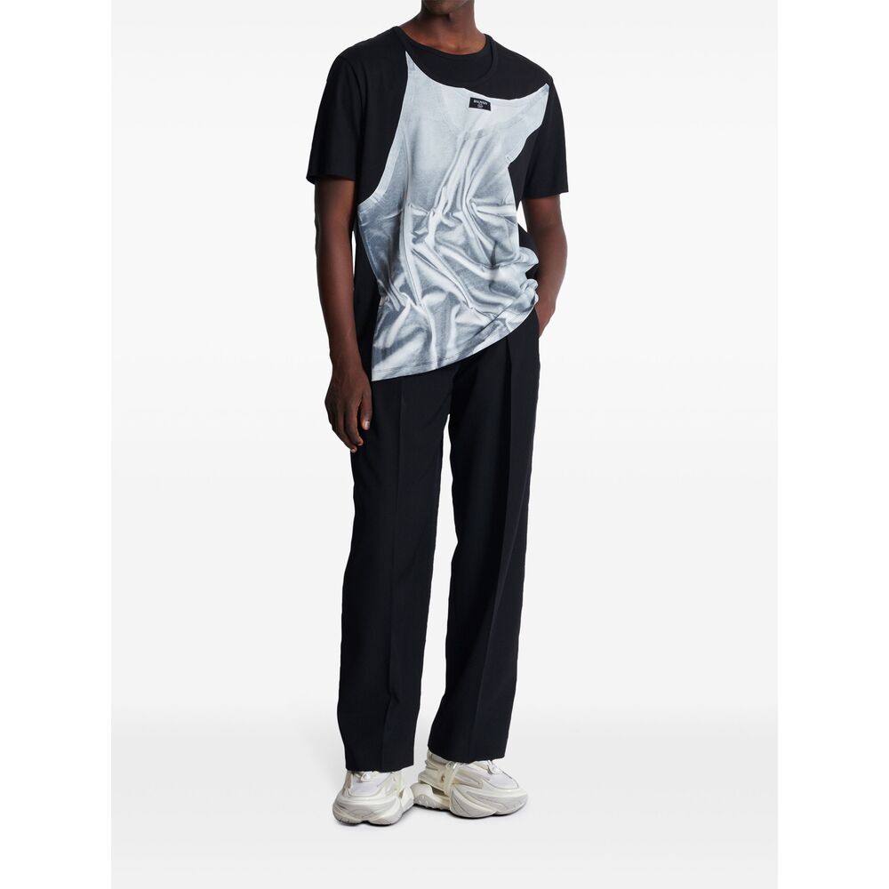Balmain Black T-Shirts & Vests - T-Shirts Men