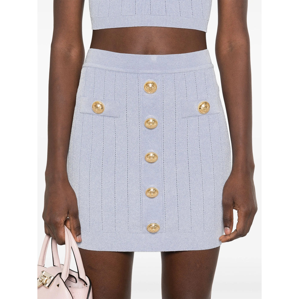 Balmain Blue Skirts - Fitted Skirts Women