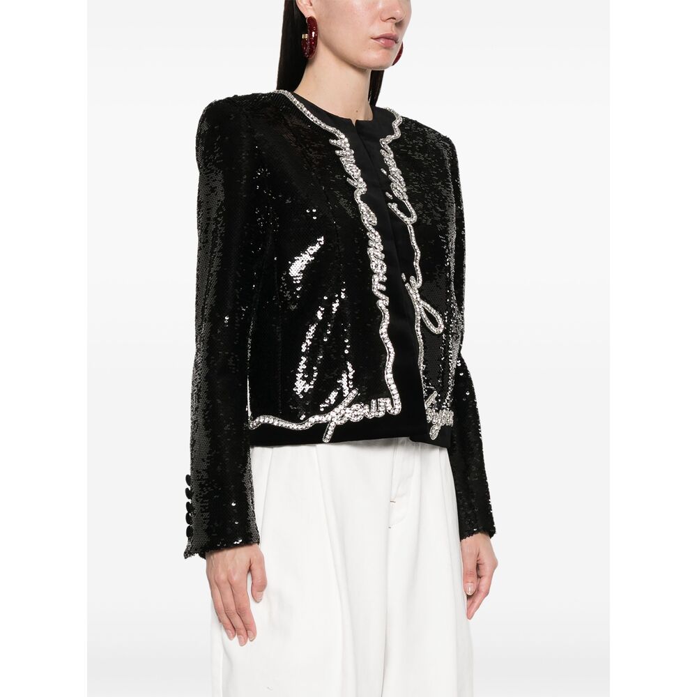 Balmain Black Jackets - Blazers Women