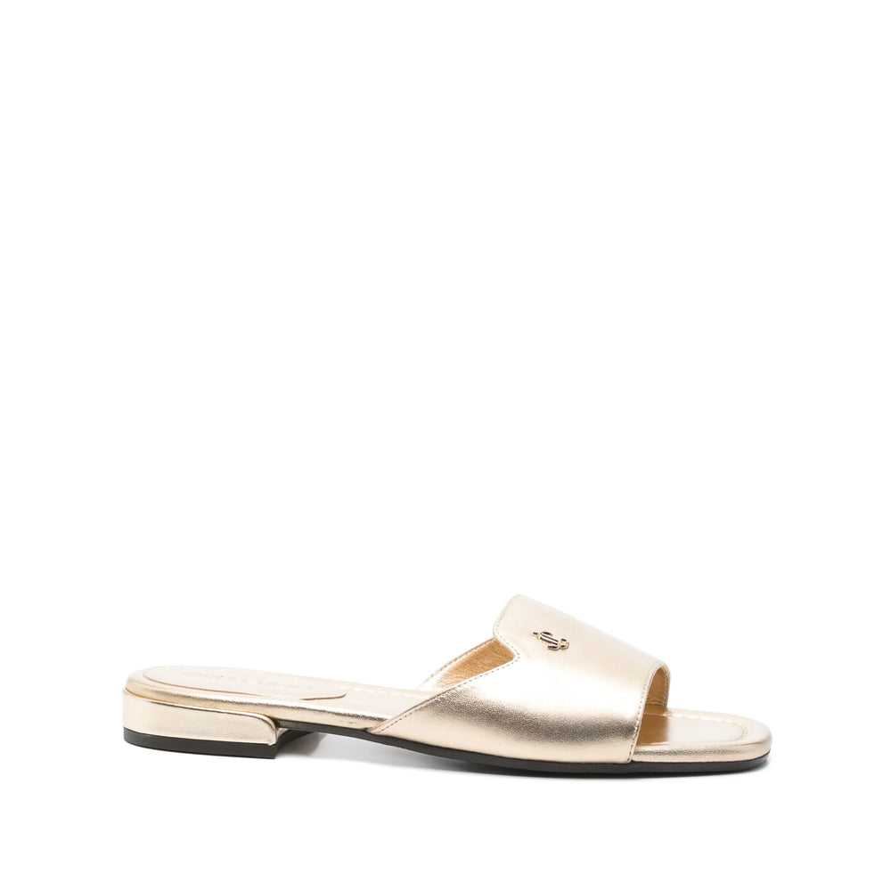Jimmy Choo Gold Flip-Flops & Slides Women