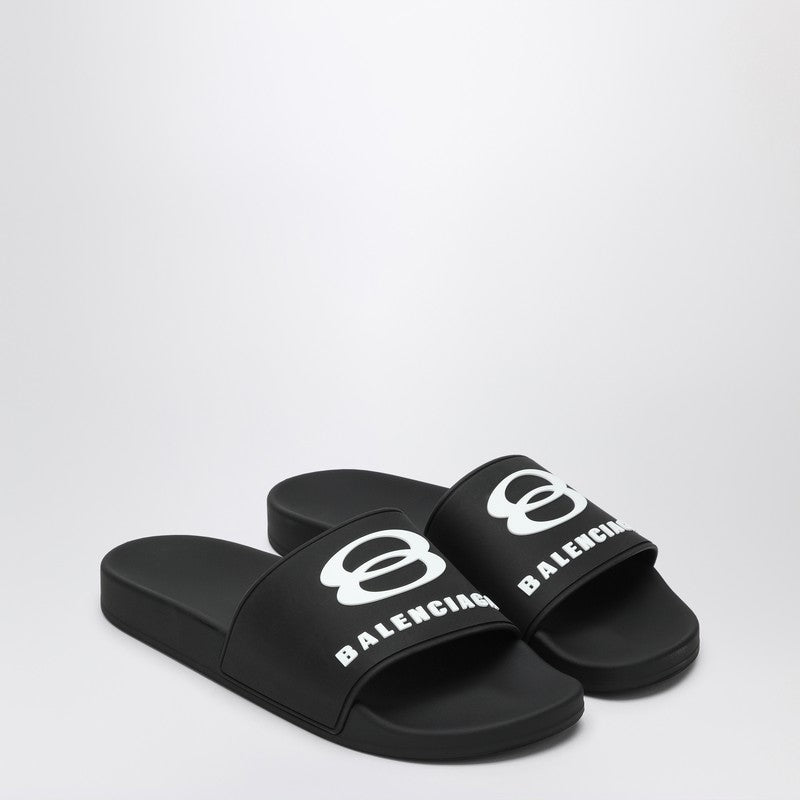 Balenciaga Rubber Slide Sandals For The Pool Men