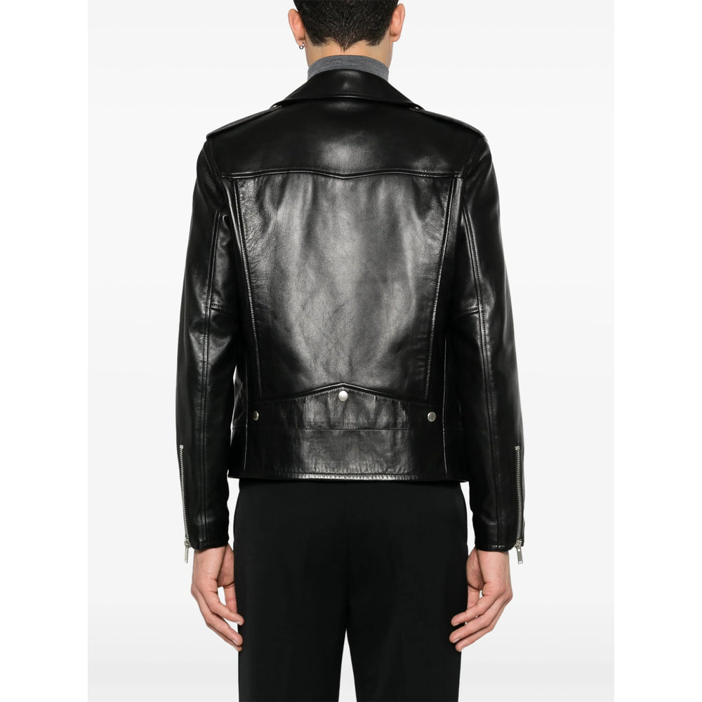 Saint Laurent Black Jackets - Biker Jackets Men