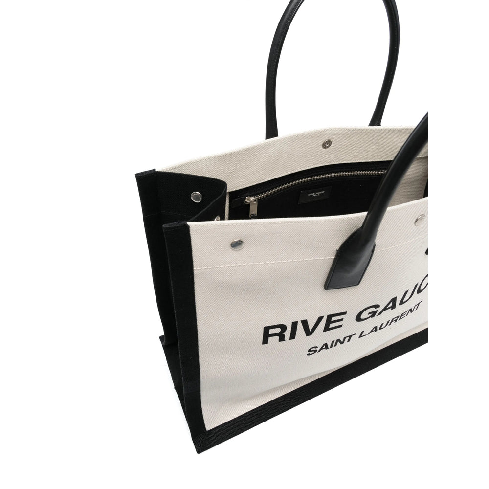 Saint Laurent Neutrals Tote Bags Men